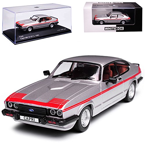 Whitebox Ford Capri MK3 GT4 Coupe Silber 3. Generation 1978-1986 limitiert 1 von 1000 Stück 1/43 Modell Auto von Whitebox