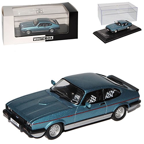 Whitebox Ford Capri MK32.8 Injection Coupe Blau Grau 3. Generation 1978-1986 1/43 Modell Auto von Whitebox