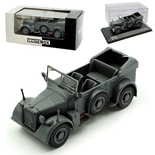 Whitebox Horch 901 Cabrio Dunkel Matt Grau 1937-1943 limitiert 1 von 1000 Stück 1/43 Modell Auto von Whitebox