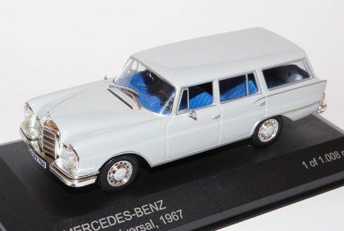 Whitebox Mercedes-Benz 230 S Strich Acht Kombi T-Modell Grau W115 1967-1976 1/43 Modell Auto mit individiuellem Wunschkennzeichen von Whitebox