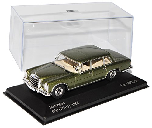 Whitebox Mercedes-Benz 600 Großer Mercedes W100 Limousine Grün 1964-1981 1/43 Modell Auto mit individiuellem Wunschkennzeichen von Whitebox