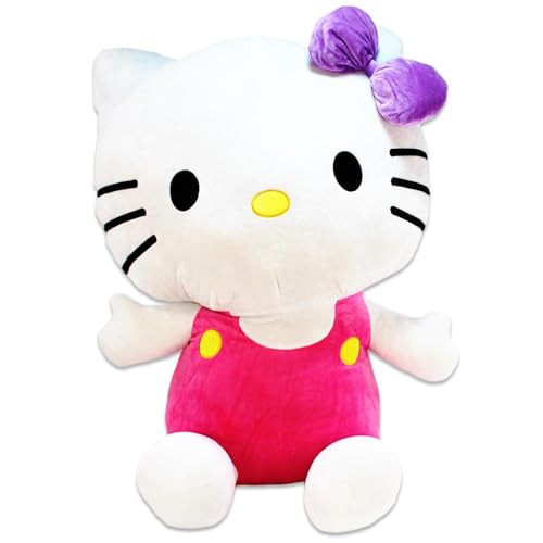 Hello Kitty Stofftier XXL – 81 cm, Füllung aus recyceltem Material, kuschelig weich, gestickte Augen (Pink) von Whitehouse Leisure International Ltd.