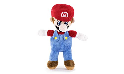 Super Mario Bros - Super Mario Bros Charakter Kuscheltier 22cm - Mario, Luigi, Toad, Yoshi, Prinzessin Peach, Donkey Kong - Super Soft Qualität (22cm, Mario) von Whitehouse Leisure