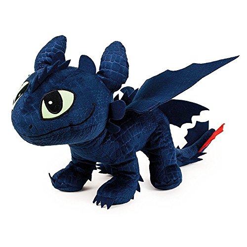 Drachenzähmen leicht gemacht - Dragons - Plüsch Figur Kuscheltier Drachen Ohnezahn Toothless 40x12x32 cm von Whitehouse Leisure International