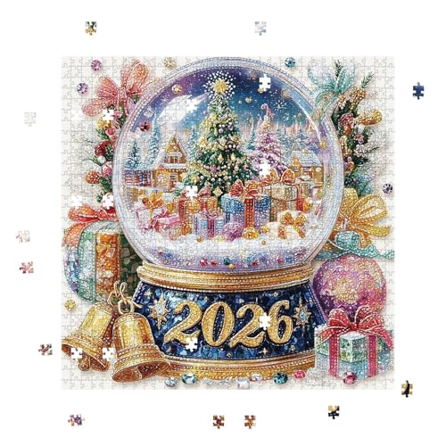 Crystal Ball Puzzle Weihnachten 1000 Teile - Puzzle Weihnachtsspiel 2026, Spiele Papier Dekoration Haus für Anfänger Erwachsene Familien Kreativ Spaß Interieur Festlich Crystal Ball Puzzle Weihnachten 1000 Teile - Puzzle Weihnachtsspiel 2026, Spiele Papier Dekoration Haus für Anfänger Erwachsene Familien Kreativ Spaß Interieur Festlich von Whnbuij