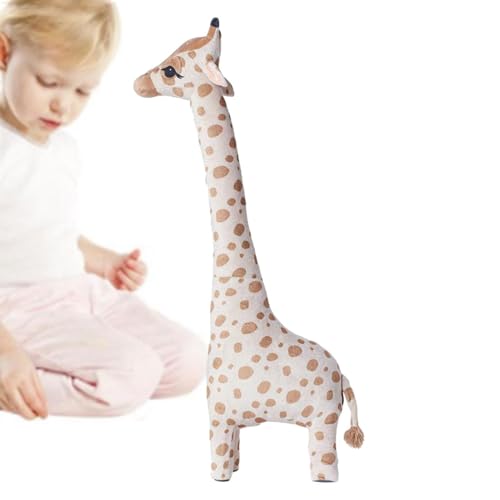 Giraffe Plüschtier - Giraffe Teddybär, Plüschpuppe | Eco-Friend Plüschtier Giraffe groß gefüllt, entzückendes Safari-Plüschtier Giraffe für kleine Kinder, Kinder, Erwachsene, Einrichtung von Whnbuij