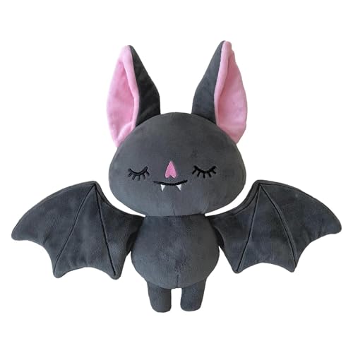 Halloween-Plüschfledermaus – 18 Cm Weiches Kuscheltier, Gefülltes Halloween-Plüschtier – Plüschpuppe, Geschenk Für Kinder, Heimdekoration Für Sofa, Kinderzimmer, Bett, Schlafzimmer, Autositz. Goth-Fle von Whnbuij