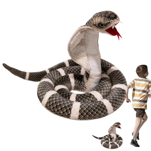 Schlange aus Plüsch – weiches und lustiges Schlangenkissen, Plüsch-Schlangenspielzeug | realistische Plüschfigur, langes Plüschspielzeug für Dekoration und Geschenk, Schlange aus weichem Stoff Schlange aus Plüsch – weiches und lustiges Schlangenkissen, Plüsch-Schlangenspielzeug | realistische Plüschfigur, langes Plüschspielzeug für Dekoration und Geschenk, Schlange aus weichem Stoff von Whnbuij
