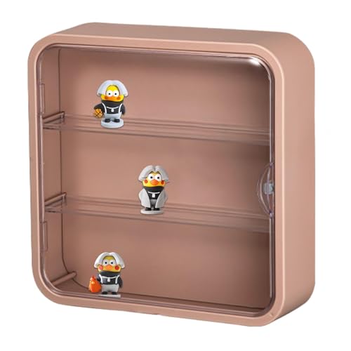 Spielzeugfigurenkoffer – Vitrine für Miniaturfiguren, Aufbewahrungsschrank für Puppen | 3-stufiger staubdichter Actionfiguren-Organizer | Vitrine mit Magnetverschluss, geräumige Puppen-Aufbewa von Whnbuij