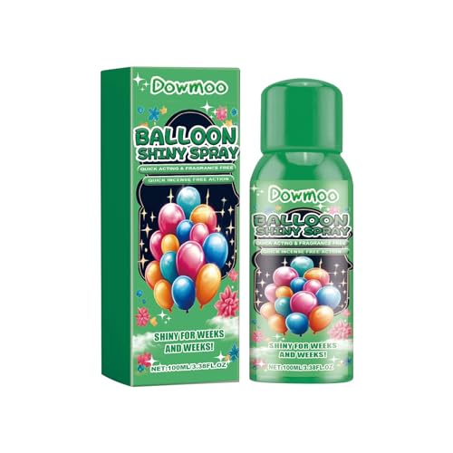 Whnbuij Ballon-Glanzspray | Ballonspray Glanz für eleganten Glanz, schnell trocknender Aufheller, 100 ml, elegantes Glanz-Finish, Sprühballon-Aufheller für Halloween, Geburtstage von Whnbuij