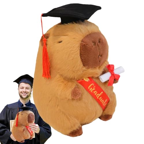 Whnbuij Capybara Plüschtier – 25 cm süße Plüschtiere, Capybara-Hut | aus Capybara-Plüschtier für Heimdekoration, Partygeschenke, Ohren Whnbuij Capybara Plüschtier – 25 cm süße Plüschtiere, Capybara-Hut | aus Capybara-Plüschtier für Heimdekoration, Partygeschenke, Ohren von Whnbuij