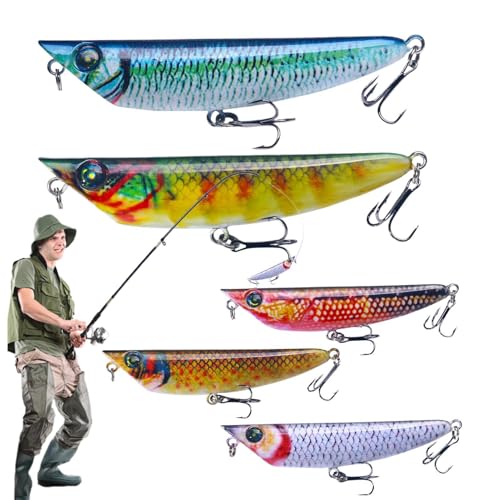 Whnbuij Fischereiköder, Fischereiköder,Hard Fish Swimbait - Accessoires für Angelausrüstung, langsam sinkende realistische Köder für Frischwasser- und Salzwasseranfänger und erfahrene Angler von Whnbuij