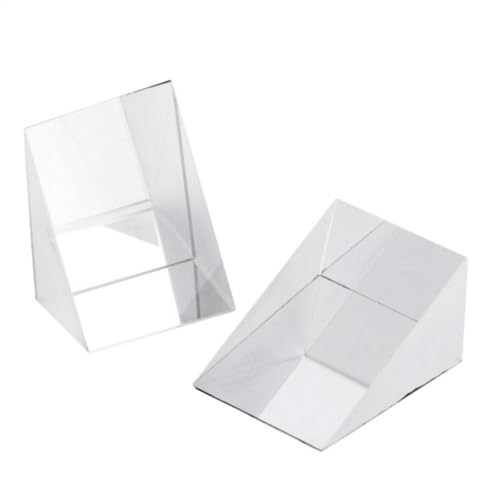 Whnbuij Glas-Dreiecksprisma – rechtwinkliges Prisma, optisches Glas-Dreiecksprisma | 10 x 10 x 10 mm von Whnbuij