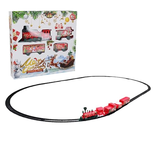Zugschienen Set, Eisenbahnschienen für Weihnachten | Retro Spielzeug Bauset für Weihnachtszug | Modelleisenbahnen Set für Weihnachtsfeier | Bauspaß für Ostern co von Whnbuij