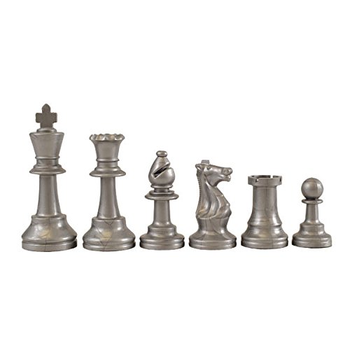 Chess Staunton Schachfiguren bunt Silber von Wholesale Chess