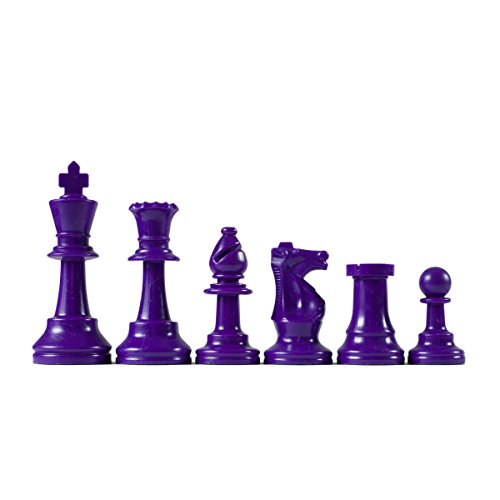 Chess Staunton Schachfiguren bunt violett von Wholesale Chess