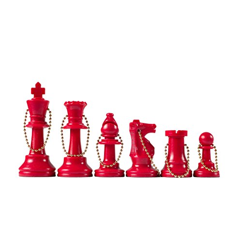 Wholesale Chess - Schachfiguren Schlüsselanhänger Set (rot) von Wholesale Chess