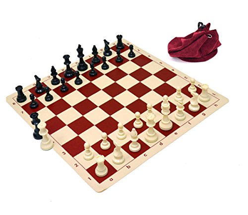 Wholesale Chess Triple Weighted Staunton Silicone Set - Red von Wholesale Chess