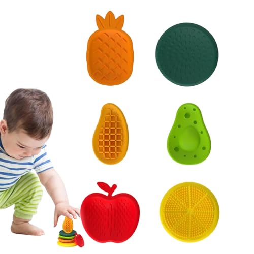 Fidget Toys Sensory Stones for Kids,6 Stück Sensorik Spielzeug Anti Stress Spielzeug,Squeeze Spielzeug,Sensorik Spielzeug Anti Stress Spielzeug Quiet Fidget Toys a-utism Sensory Toys von Whpsiting