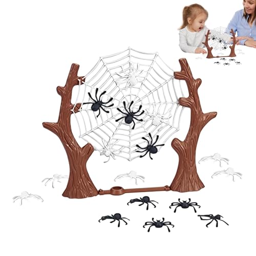 Katapult-Spinne-Spiel, Jumping Spider-Brettspiel - Klebriges springendes Spinnenspielzeug - Hüpf-Spinnenspiel aus weichem Material für Partys mit Freunden, Spieleabende und Familientreffen von Whpsiting