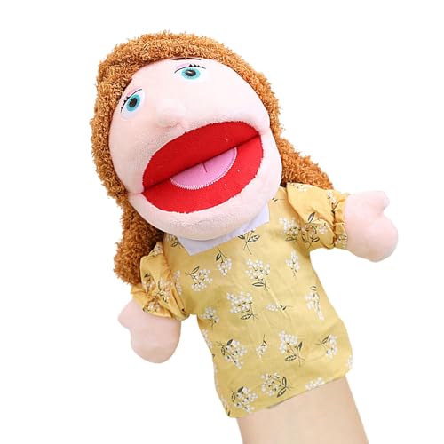 Vorschul-Familienpuppe,Familien-Handpuppen,Schulheimpuppe | Interaktive Rollenspielpuppe, Schulheimpuppe mit beweglichem Mund für Mädchen und von Whpsiting