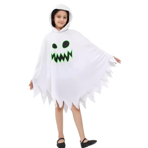 Halloween-Kostüm für Mädchen, Kostüm, langlebiges Geisterkleid, bequem, gruselig für Kinder von 3 bis 12 Jahren, und Mädchen Halloween-Kostüm für Mädchen, Kostüm, langlebiges Geisterkleid, bequem, gruselig für Kinder von 3 bis 12 Jahren, und Mädchen von Whrcy