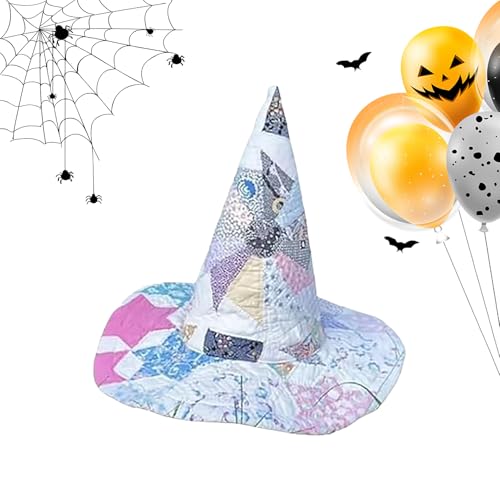 Hexenhut – Handgefertigter Vintage-Halloween-Kostüm-Hut, Landhaus-Kostüm, ausgefallene Kopfbedeckung für Mädchen, Damen, Festival, Urlaub, Weihnachten, Cosplay, Events, Bühne, Karneval, Party Hexenhut – Handgefertigter Vintage-Halloween-Kostüm-Hut, Landhaus-Kostüm, ausgefallene Kopfbedeckung für Mädchen, Damen, Festival, Urlaub, Weihnachten, Cosplay, Events, Bühne, Karneval, Party von Whrcy