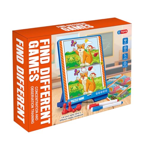 Kids Matching Game - Herausforderungsspiel Unterschiede Suchen - Lernspielzeug Interaktiv Mit Spaß Für Mädchen Hand-Auge-Koordination Reise Vorschule Zuhause Fähigkeiten Schule Kids Matching Game - Herausforderungsspiel Unterschiede Suchen - Lernspielzeug Interaktiv Mit Spaß Für Mädchen Hand-Auge-Koordination Reise Vorschule Zuhause Fähigkeiten Schule von Whrcy