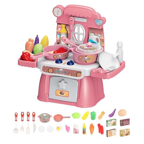 Küchenspielset | Spielkochen Set Spielküchen Zubehör,24 Teile Lernspielzeug Mit Licht Und Musik Für Kleinkinder Familien Kindergarten Küchenspielset | Spielkochen Set Spielküchen Zubehör,24 Teile Lernspielzeug Mit Licht Und Musik Für Kleinkinder Familien Kindergarten von Whrcy