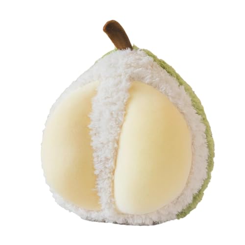 Whrcy Gefüllte Plüsch -Durian -Spielsachen, gefüllte Obstpuppen,Weiche Huggable Plüsch Durian Puppe - Dekorative Desktop -Sammlung Spielzeug für Kinder Kinder Mädchen von Whrcy