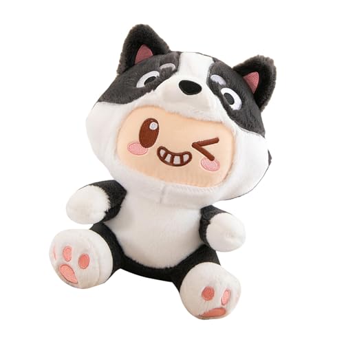 Whrcy Plüschfigurenspielzeug,Anime-Plüschpuppe | Niedliche Cartoonfigur Stoffpuppe - Weiche Anime-Figur mit Tierkleidung, kleinem Anhänger, Plüschtier zum Sammeln für, Zuhause, Geschäft von Whrcy