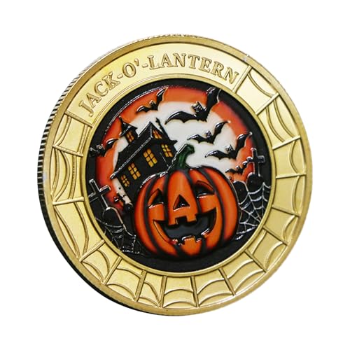 Whrcy Sammelmünze Für Münzsammler - Halloween Münze Mit Schreckensmotiv,Originelle Spielzeuge Souvenir Partygeschenk Kinder Frauen Männer Erwachsene Sammler Whrcy Sammelmünze Für Münzsammler - Halloween Münze Mit Schreckensmotiv,Originelle Spielzeuge Souvenir Partygeschenk Kinder Frauen Männer Erwachsene Sammler von Whrcy