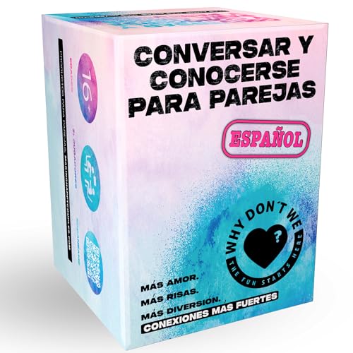 Why Don't We Conversar y Conocerse auf Spanisch 120 Karten mit Fragen, Spielen, Gesprächen & mehr Lustiges Spiel für Erwachsene und Geschenk für Paare von Why Don't We