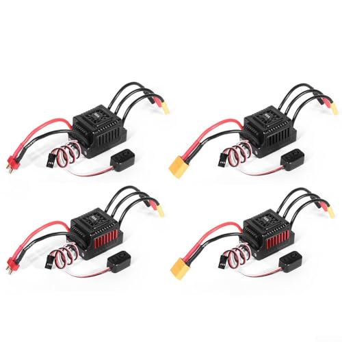 Whychstore Wasserdichter bürstenloser ESC für Outdoor-Wettbewerbsbereite ferngesteuerte Fahrzeuge (Black-XT60) von Whychstore