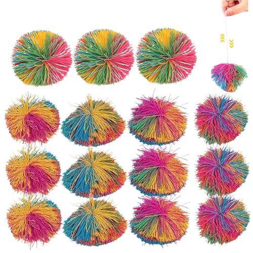 Whyzsjnclg 15 PCs Stringbälle und sensorisches Spielzeug für Kinder, 3 Zoll sensorische Bälle weich von Whyzsjnclg