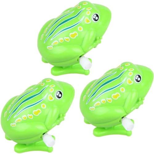 Whyzsjnclg 3pcs Clockwork Frog Toys Plastik von Whyzsjnclg