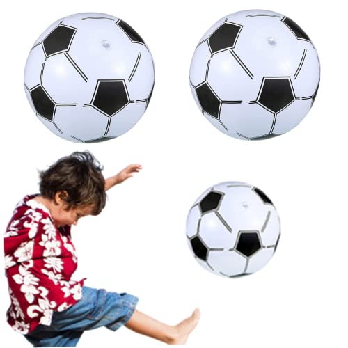 Whyzsjnclg 3pcs Strandbällchen PVC Beachball aufblasbare Spielzeugball aufblasbare Kinder inblasbare Pool Toys Bar dekorierter Fußball aufblasbarer Strandball von Whyzsjnclg