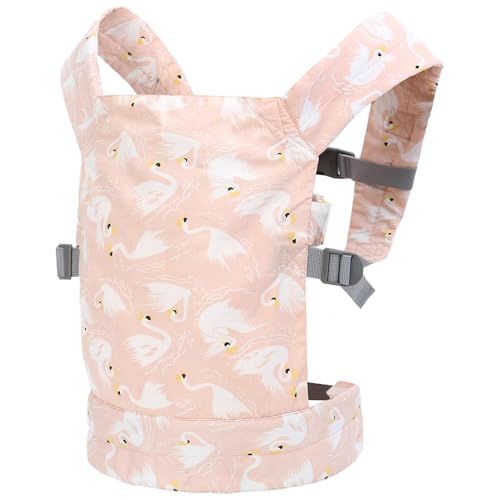 Whyzsjnclg Babypuppenträger, Front- und Back -Puppenzubehör -Träger für Little Girls Swan Muster Puppenträger mit einstellbaren Schnallen ausgestopfte Tierträger für Kleinkinder von Whyzsjnclg