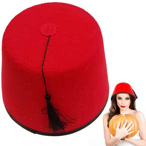Whyzsjnclg Lustiger Hut, Fez Hut rot weich bequemer nicht gewosser Whyzsjnclg Lustiger Hut, Fez Hut rot weich bequemer nicht gewosser von Whyzsjnclg