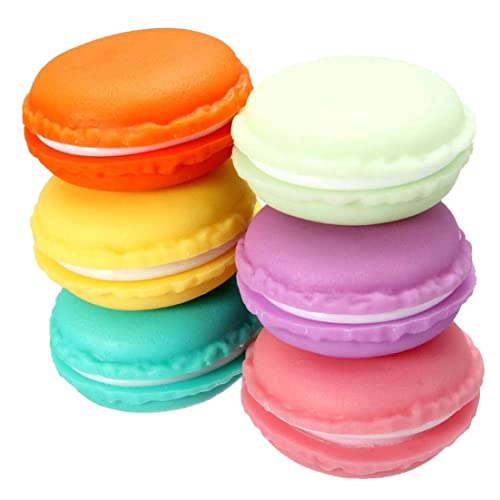 Whyzsjnclg Mini Macaron Box 6pcs Schmuck Aufbewahrungsbox Pill Box Organizer Earphone Container Multi -Use Macaron Case Makaron Hülle von Whyzsjnclg