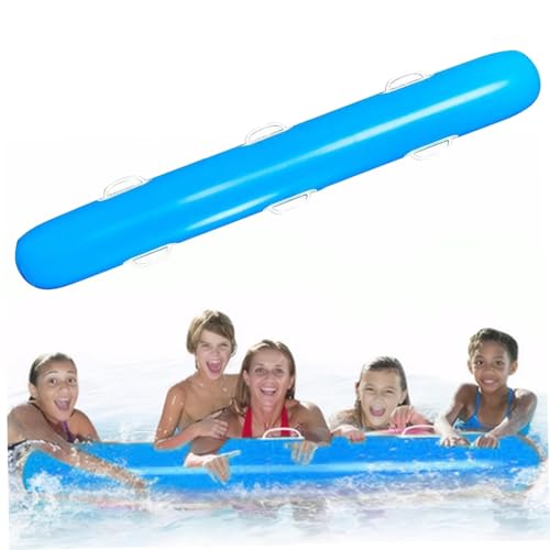 Whyzsjnclg Pool -Nudeln 59 '' aufblasbare Pool -Nudel Jumbo PVC Schwimmnudeln Blocken Sie Poolnudeln mit 6 Griffen Wasserspielzeug für Kinder Schwimmen Lernpool Party Blue Pool Nudeln Jumbo von Whyzsjnclg