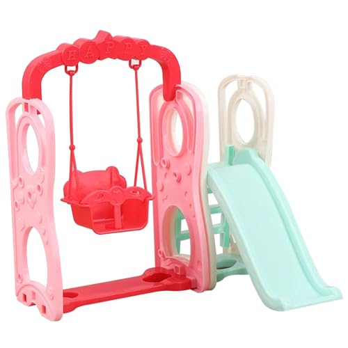 Whyzsjnclg Puppenhaus Accessoires, 2pcs/Set Doll Swing mit Rutsche süße realistische Puppenhauszubehör lustige DIY Miniatur Babypuppenschwung Spielzeug Plastikpuppenhauszubehör Accessoires von Whyzsjnclg