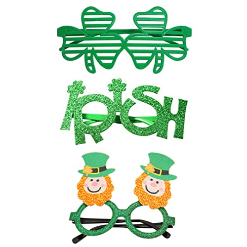 Whyzsjnclg St. Patrick's Day Stirnbandgläser Irish Photo Requisiten Accessoire für Partyversorgungsbrille Brille St.Patricks Partyzubehör von Whyzsjnclg