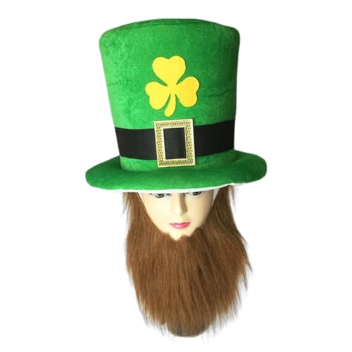 Whyzsjnclg St. Patricks Day Hats Green Shamrock Kobold Top -Hut für St. Patricks Day Kostümzubehör von Whyzsjnclg