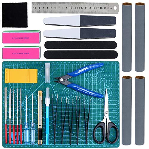 WiMas 31PCS Gundam Modellierer Basic Tools, Modellbau Werkzeuge, Standard Modeler Builder's Tools Craft Set von WiMas