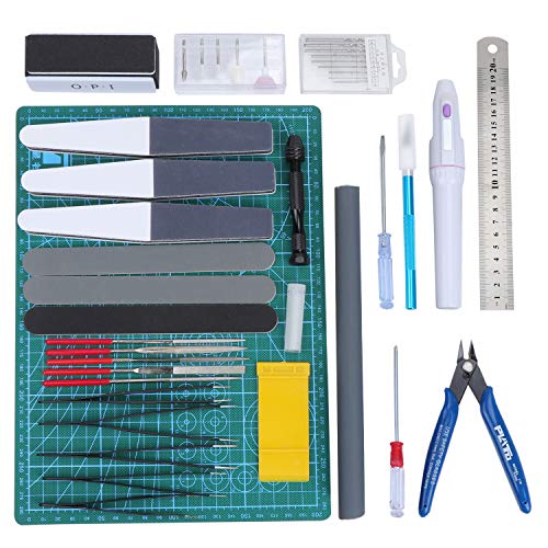 WiMas 33 STÜCKE Gundam Modellierer Basic Tools, Gundam Modeler Grundwerkzeuge, Modellierer für Grundmodellbau Reparatur und Festsetzung von WiMas