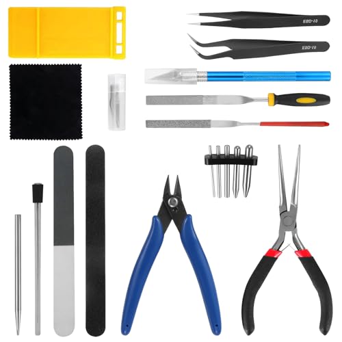 WiMas Metal Puzzle Tool Set Metal Model Kits Bending Assist Tools for Model Building and Fixing 23PCS von WiMas