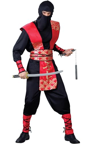 Deluxe Ninja Master Kostüm für Herren, Größe M von Wicked Costumes