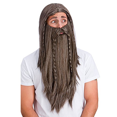 Deluxe Wig & Long Beard ** von Wicked Costumes