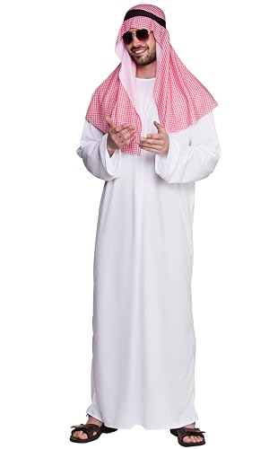 Herren-Kostüm, arabischer Scheich, Übergröße von Wicked Costumes